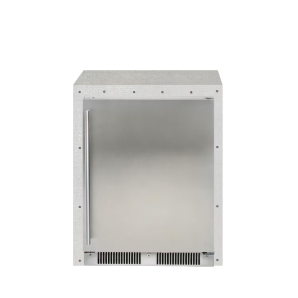 BBQGuys Signature 29-Inch Ready for Finish Outdoor Kitchen Module w/ Blaze 24-Inch Outdoor Rated Refrigerator