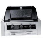 MHP WHRG4DDLS Built-In Hybrid Propane Gas Grill With SearMagic Grids