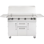 PGS T-Series Commercial 51-Inch Propane Gas Grill With Timer - S48TLP + S48CART