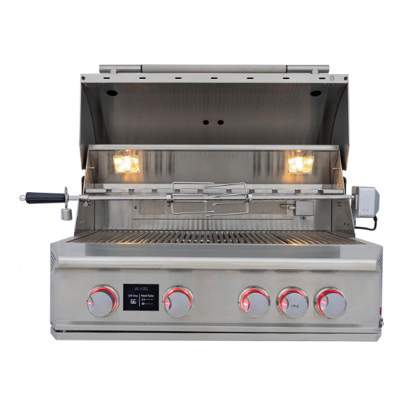 duttpack-528 Blaze LTE PRO 32-in 4-Burner Built-In Propane Grill w/ Digital Temperature Screen & Rotisserie - BLZ-4LTEPRO-LP - Image 1