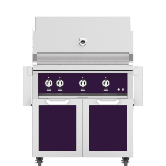 duttpack-5692 Hestan 36-Inch Propane Gas Grill W/ Rotisserie On Double Door Tower Cart - Lush - GABR36-LP-PP - Image 1
