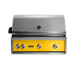 Lynx Professional 36 Inch Built-In All Infrared Trident Propane Grill w/ Rotisserie in California Poppy - L36ATR-CALP