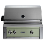 Lynx Professional 30 Inch Built-In All Infrared Trident Propane Grill w/ Rotisserie in Desert Sage - L30ATR-DSLP