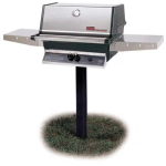 MHP TJK2 Propane Grill With Stainless Grids On In-Ground Post
