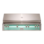 Alfresco ALXE 56-Inch Built-In Propane All Grill With Sear Zone And Rotisserie in Light Green - ALXE-56BFG-LP-S6027