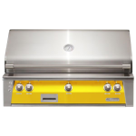 Alfresco ALXE 42-Inch Built-In Propane Grill With Sear Zone And Rotisserie in Traffic Yellow - ALXE-42SZ-LP-S1023