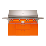 Alfresco ALXE 56-Inch Freestanding Propane All Grill With Sear Zone And Rotisserie in Luminous Orange - ALXE-56BFGC-LP-S2005