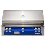 Alfresco ALXE 42-Inch Built-In Propane Grill With Rotisserie in Ultramarine Blue - ALXE-42-LP-S5002