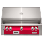 Alfresco ALXE 36-Inch Built-In Propane Grill With Sear Zone And Rotisserie in Raspberry Red - ALXE-36SZ-LP-S3027