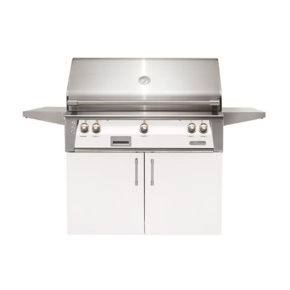 duttpack-7229 Alfresco ALXE 42-Inch Freestanding Propane Grill With Sear Zone And Rotisserie in Signal White Matte - ALXE-42SZC-LP-SM9003 - Image 1