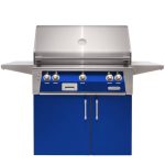Alfresco ALXE 36-Inch  Propane Grill With Sear Zone And Rotisserie - Ultramarine Blue - ALXE-36SZC-LP-S5002