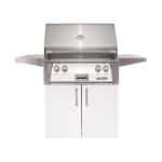 Alfresco ALXE 30-Inch Freestanding Propane Grill With Sear Zone And Rotisserie in Signal White Matte - ALXE-30SZC-LP-SM9003
