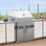Kalamazoo K750HB Hybrid Fire Three Burner Built-In Bulk Propane Grill W/ Two Plancha Grill Surface Grates - Image 3