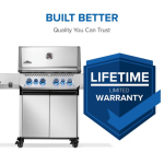 Napoleon Prestige 500 4-Burner Natural Gas Grill w/ Rotisserie & Side Burner - P500VRSIBNSS - Image 3