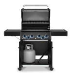 Broil King Baron 490 Pro Shadow 4 Burner Natural Gas Grill w/ Side Burner & Rotisserie Kit - Black - 674147 - Image 2