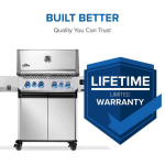 Napoleon Prestige 500 Connected 4-Burner Natural Gas Grill w/ Rotisserie, WiFi & Bluetooth - P500VXRSIBNSS - Image 3