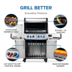 Napoleon Prestige 500 Connected 4-Burner Natural Gas Grill w/ Rotisserie, WiFi & Bluetooth - P500VXRSIBNSS - Image 4