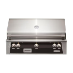 Alfresco ALXE 42-Inch Built-In Natural Gas Grill With Sear Zone And Rotisserie in Jet Black Matte - ALXE-42SZ-NG-SM9005