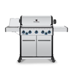 Broil King Baron S 590 PRO IR 5 Burner Natural Gas Grill w/ Infrared Side Burner & Rotisserie Kit - 678347 - Image 2